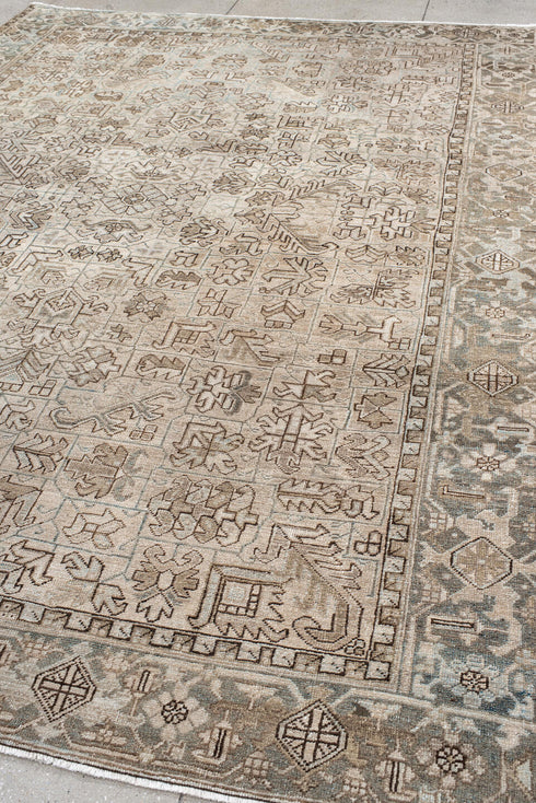 Antique Heriz Area Rug (8' x 11')
